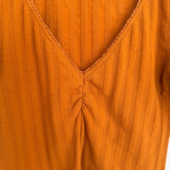 Forever 21 Mustard Yellow Long Sleeve Camisole Small - Picture 3 of 5